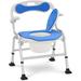 MCombo Folding Shower Chair Commode | 30.3 H x 21.1 W x 22 D in | Wayfair 6360-SC45B