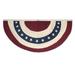 The Beistle Company Americana Fabric Bunting in Blue/Red/White | 48 W x 24 D in | Wayfair 54990