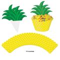 The Beistle Company Pineapple Cupcake Wrappers in Green/Yellow | Wayfair 52326