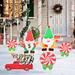 The Holiday Aisle® Garden Stake Resin/Plastic/ in Green/Red | 13.39 H x 17.13 W x 1.57 D in | Wayfair 21A92236DB604862A2AD1E247257EE8E