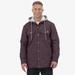 Dickies Men's Duck Hooded Shirt Jacket - Maroon Size (TJ203)