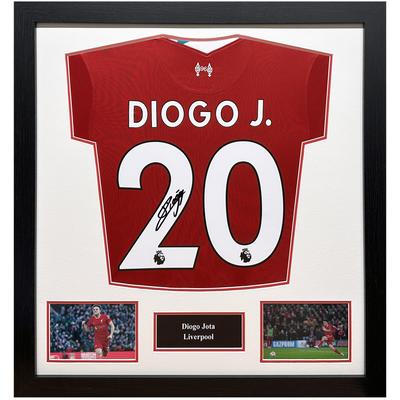 Signiertes Trikot von Diogo Jota - gerahmt