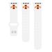 White Iowa State Cyclones Logo Silicone Apple Watch Band