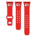 Red Kansas City Chiefs Logo Silicone Apple Watch Band