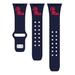 Navy Ole Miss Rebels Logo Silicone Apple Watch Band