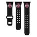 Black Ohio State Buckeyes Logo Silicone Apple Watch Band