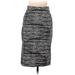 People Tree Casual Skirt: Black Stripes Bottoms - Women's Size 10