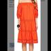 Kate Spade Dresses | - Kate Spade Broom Street Off Shoulder Dress Small | Color: Red | Size: S