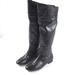 Nine West Shoes | Nine West "Pattycake" Over-The-Knee Tall Leather Boot Black | Color: Black | Size: 8