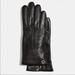 Coach Accessories | Coach Classic Black Leather Gloves | Color: Black | Size: 6.5