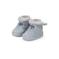 Sterntaler Baby Jungen Hausschuhe Baby Baby-Stiefel Melange Babyschuh - Hausschuhhe Baby - Mid-Top Babyschuh mit Gummi Sohle - rauchgrau, 22