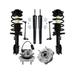 2007-2009 Saturn Aura Front and Rear Shock Strut Coil Spring Wheel Hub Kit - Detroit Axle