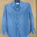 Madewell Tops | Madewell Woman's Long Sleeves Denim Shirt Blue Size M Pre-Owned | Color: Blue | Size: M