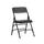 Flash Furniture HERCULES Vinyl Curved Triple-Braced Folding Chair, Black