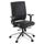 Lorell&reg; Executive Ergonomic Bonded Leather Swivel Chair, Black