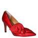 J. Renee Hirisha - Womens 7.5 Red Slip On Medium
