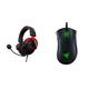 HyperX KHX-HSCP-RD Cloud II - Gaming Kopfhörer (für PC/PS4/Mac) rot & Razer DeathAdder V2 - Kabelgebundene Gaming Maus mit ergonomischem Komfort für PC/Mac Schwarz