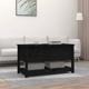 vidaXL Table basse Noir 102x49x55 cm Bois massif de pin