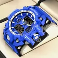 LIGE-Montre de sport à quartz étanche pour homme montre-bracelet militaire chronographe affichage