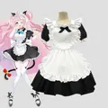 Costume de femme de chambre Lolita mignon coeur dessin animé 4 couleurs robe Alice pour filles