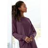 Longsleeve S.OLIVER, Damen, Gr. 36/38, rot (bordeaux), Piquu00e9, Obermaterial: 65% Polyester, 35% Viskose, unifarben, casual, bequem, Rundhals, Langarm Rippbündchen, Shirts, Loungewear