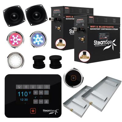SteamSpa BKT1500-A Black Series Wifi and Bluetooth 15kW QuickStart