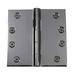 Bright Chrome Plated Cabinet Door Square Hinge 4 in with Removable Stainless Steel Pins and Hardware Renovators Supply