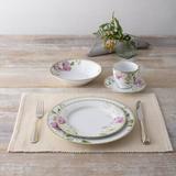 Noritake Poppy Place 5-Piece Place Setting, Service for 1 Porcelain/Ceramic in Pink/Yellow | Wayfair 1737-05E