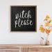 Trinx Witch Please Black Wood in Black/Brown | 16 H x 16 W x 1.5 D in | Wayfair B17AC5C65FDE42E6854D97B6AA0AB83A