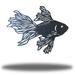 Bayou Breeze Yalamanchili Betta Fish Wall Décor Metal in Black | 18 H x 18 W x 0.0125 D in | Wayfair 5230DB472ED14D4D92D6AD201822FEA2