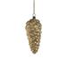 Zodax Set of 6 LED Decorative Antique Glass Pinecones Holiday Shaped Ornament Glass in Gray/Yellow | 8.25 H x 3.75 W x 3.75 D in | Wayfair CH-6452