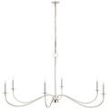 Z-Lite 6 Light Chandelier in Polished Nickel Finish