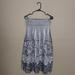 Anthropologie Skirts | Anthropologie Lapis Smocked Floral Boho Convertible Dress/Skirt | Color: Black/White | Size: One Size