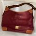 Dooney & Bourke Bags | Dooney & Bourke Pebble Grain Leather Brenna Bag Red Euc | Color: Brown/Red | Size: Os