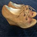 Michael Kors Shoes | Michael Kors Suede Leather 7 1/2 Platform Wedge | Color: Brown | Size: 7.5