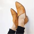 Free People Shoes | Euc Free People Royale Flat ‘Canary’ Leather Bootie 36 Made In Spain | Color: Brown/Tan | Size: 6