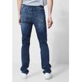 Regular-fit-Jeans STREET ONE MEN Gr. 29, Länge 34, blau (dark indigo authentic wash) Herren Jeans 5-Pocket-Jeans