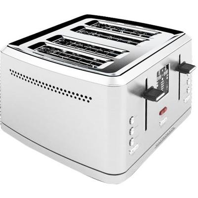 GASTROBACK Toaster "42396 Design Digital 4S" silberfarben (edelstahlfarben) 4-Scheiben-Toaster