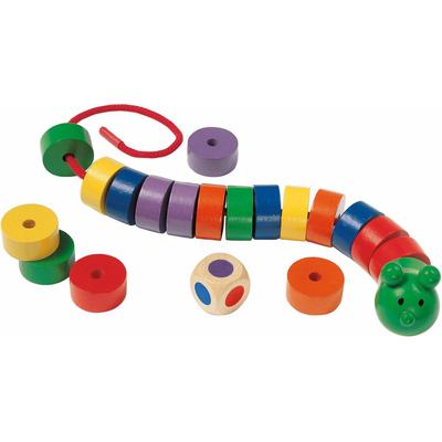 Spiel SELECTA "Fädelraupe", bunt, Spiele, Kinder, Holz, aus Holz, Made in Germany Image