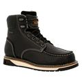 Georgia Boot AMP LT Wedge Waterproof Moc-Toe 6in Work Boot - Men's Wide Black 8.5 GB00475-085W