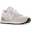 Sneaker NEW BALANCE "WL574 Core", Gr. 41,5, beige (sanftes weiß, grau), Leder, Textil, sportlich, Schuhe