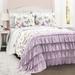 Lush Décor Flutter Butterfly Oversized Quilt Lilac 3Pc Set Full/Queen - Triangle Home Decor 21T011983