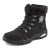 Winterstiefelette LASCANA, Damen, Gr. 36, schwarz, Obermaterial: 100% Synthetik. Futter: 100% Polyester. Decksohle: 100% Polyester. Laufsohle: 100% Synthetik, gemustert, casual, Schuhe Winterboots Schnürboots, Stiefelette,Stiefel,Winterstiefel...