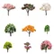 1/5 pièces/ensemble Mini arbre fée jardin Miniatures Micro paysage résine artisanat bonsaï Figurine jardin Terrarium accessoires approvisionnement