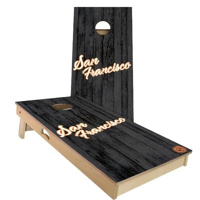 San Francisco Vintage Baseball Outdoor Cornhole Board Set