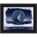 "Minnesota Timberwolves Framed 10.5"" x 13"" Sublimated Horizontal Team Logo Plaque"