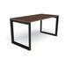 Compel Pivit Reversible Desk Wood/Metal in Black/Brown | 30" H x 48" W x 30" D | Wayfair PIV-OF-4830-CW-BLK-BNDL