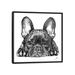 East Urban Home Frenchie by Astra Taylor-Todd - Wrapped Canvas Drawing Print Canvas in Black/Gray/White | 26 H x 26 W x 1.5 D in | Wayfair