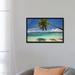 East Urban Home Hugging Palm Trees Over Cuvu Harbour, Coral Coast, Viti Levu, Fiji by David Wall - Photograph Print on Canvas, in Blue | Wayfair