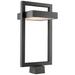 Z-Lite 1 Light Outdoor Post Mount Fixture in Black Finish